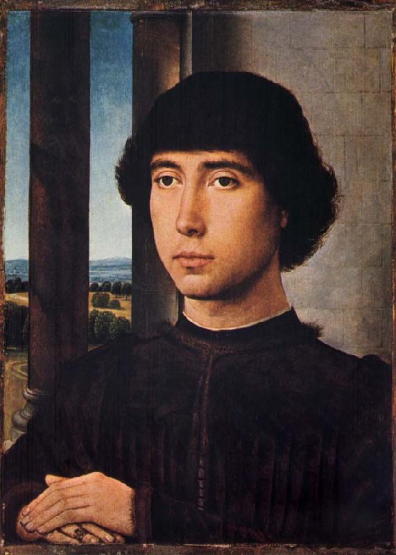 Hans Memling Portrait of a young man oil painting image